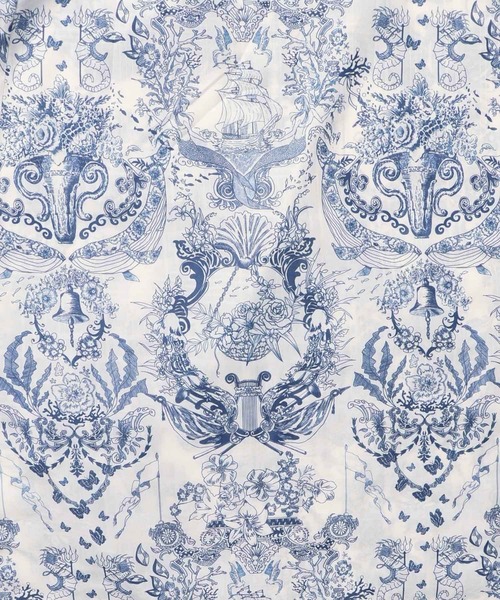 iS ScoLar（イズスカラー）の「552206：海総柄シアーチェック 前開きシャツワンピース（シャツワンピース・レディース・ネイビー/グリーン/ピンク・M）」の13枚目の写真