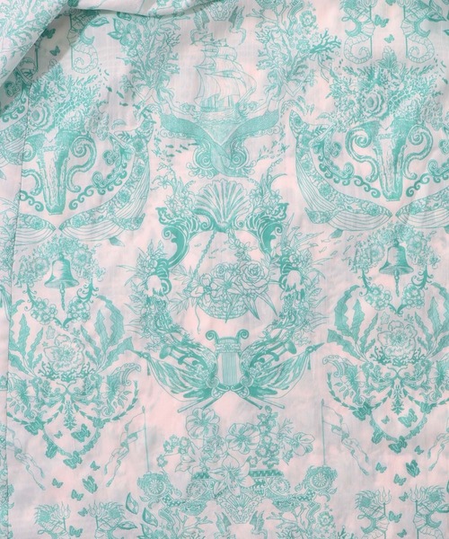 iS ScoLar（イズスカラー）の「552206：海総柄シアーチェック 前開きシャツワンピース（シャツワンピース・レディース・ネイビー/グリーン/ピンク・M）」の11枚目の写真