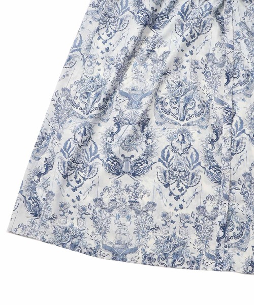 iS ScoLar（イズスカラー）の「552206：海総柄シアーチェック 前開きシャツワンピース（シャツワンピース・レディース・ネイビー/グリーン/ピンク・M）」の7枚目の写真