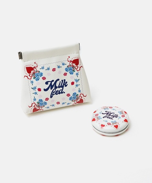 MILKFED.(ミルクフェド)の「FLOWER PATTERN MIRROR(手鏡/メイクミラー・レディース・オフホワイト/ライトピンク/ライトブルー・ONE SIZE)」の5枚目の写真