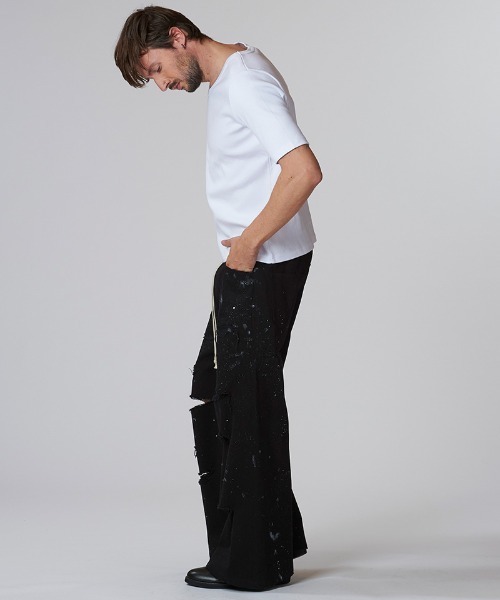 NO ID.(ノーアイディ)の「mt9800-フライスU-N-T Tシャツ(Tシャツ/カットソー・メンズ・グレー/ブラック/ホワイト・2/1)」の19枚目の写真