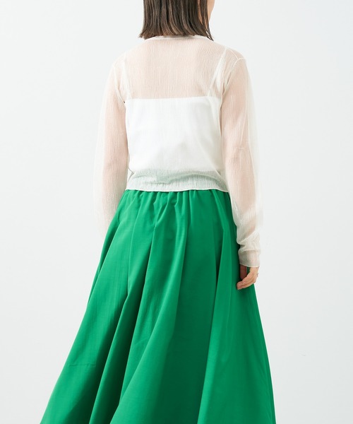 MICA&DEAL(マイカ&ディール)の「ランダムシアーカーディガン(カーディガン/ボレロ・レディース・ブラック/ベージュ/オフホワイト・FREE)」の9枚目の写真