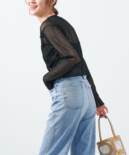 MICA&DEAL(マイカ&ディール)の「ランダムシアーカーディガン(カーディガン/ボレロ・レディース・ブラック/ベージュ/オフホワイト・FREE)」の15枚目の写真