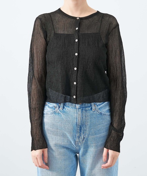 MICA&DEAL(マイカ&ディール)の「ランダムシアーカーディガン(カーディガン/ボレロ・レディース・ブラック/ベージュ/オフホワイト・FREE)」の17枚目の写真