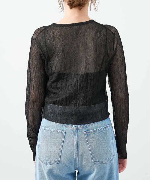 MICA&DEAL(マイカ&ディール)の「ランダムシアーカーディガン(カーディガン/ボレロ・レディース・ブラック/ベージュ/オフホワイト・FREE)」の19枚目の写真