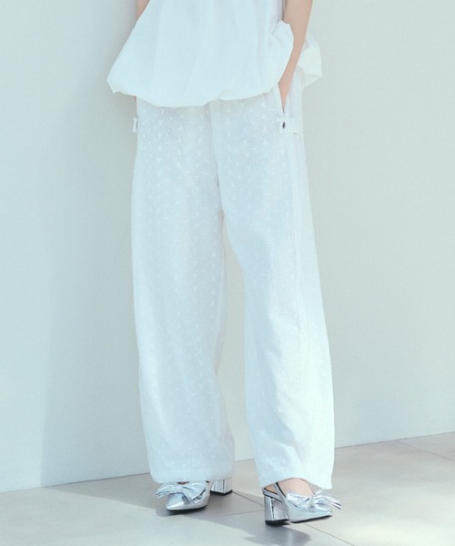 Heather(ヘザー)の「2WAYアソートワイドパンツ 496852(その他パンツ・レディース・ホワイト/ブラック/グレー・FREE)」の2枚目の写真