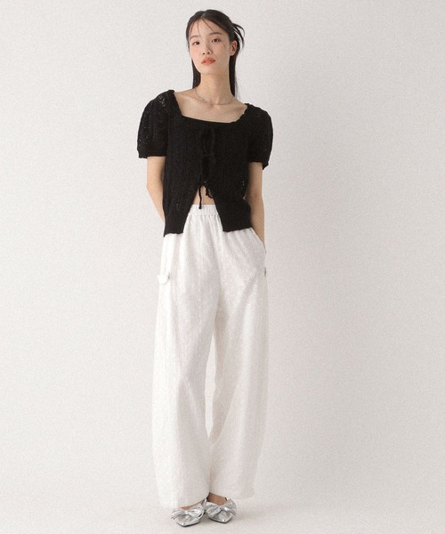 Heather(ヘザー)の「2WAYアソートワイドパンツ 496852(その他パンツ・レディース・ホワイト/ブラック/グレー・FREE)」の4枚目の写真