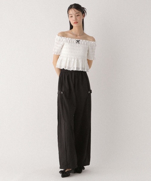 Heather(ヘザー)の「2WAYアソートワイドパンツ 496852(その他パンツ・レディース・ホワイト/ブラック/グレー・FREE)」の18枚目の写真