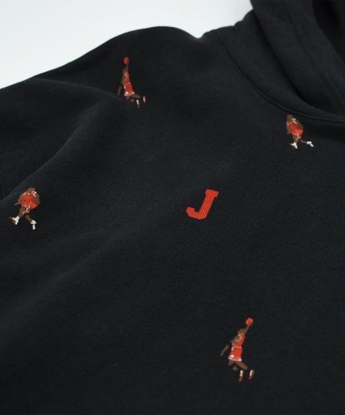 AIR JORDAN（エアジョーダン）の「【USED】AIR JORDAN 総柄 パーカー（パーカー・メンズ・ブラック・LARGE）」の2枚目の写真