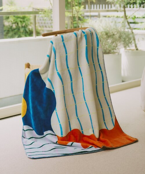 SAHIR サヒール】Flannel blanket ブランケット（ラグ/マット
