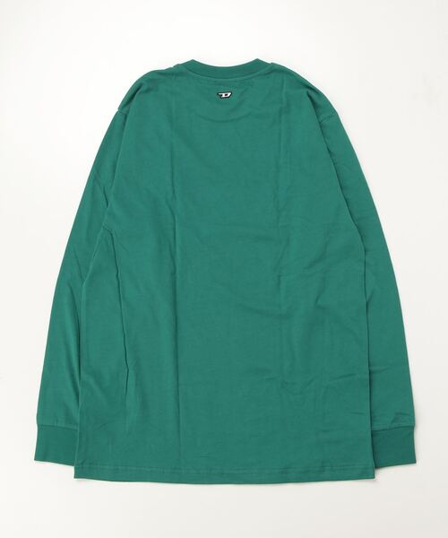 DIESEL マルチカラー 長袖Tシャツ DIESEL ディーゼル 長袖シャツ メンズ 迷彩柄 パッチワーク