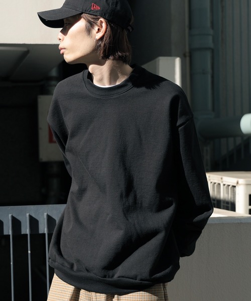 LOS ANGELES APPAREL（ロサンゼルスアパレル）の「Los Angels Apparel/ロサンゼルスアパレル 14oz L/S HEAVY FLEECE PO CREW クルーネックスウェット スウエット トレーナー（スウェット・メンズ・ホワイト/ネイビー/ブラック/アッシュグレー・XS/S/M/L/XL/XXL）」の6枚目の写真