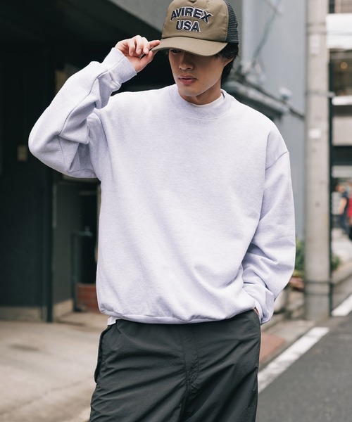 LOS ANGELES APPAREL（ロサンゼルスアパレル）の「Los Angels Apparel/ロサンゼルスアパレル 14oz L/S HEAVY FLEECE PO CREW クルーネックスウェット スウエット トレーナー（スウェット・メンズ・ホワイト/ネイビー/ブラック/アッシュグレー・XS/S/M/L/XL/XXL）」の15枚目の写真