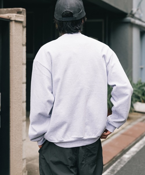 LOS ANGELES APPAREL（ロサンゼルスアパレル）の「Los Angels Apparel/ロサンゼルスアパレル 14oz L/S HEAVY FLEECE PO CREW クルーネックスウェット スウエット トレーナー（スウェット・メンズ・ホワイト/ネイビー/ブラック/アッシュグレー・XS/S/M/L/XL/XXL）」の16枚目の写真
