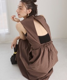 ANGIE | バックオープンノースリーブワンピース(ワンピース)