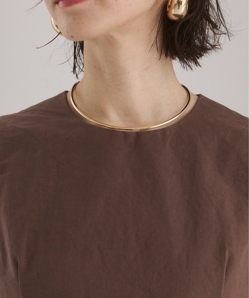 ANGIE（アンジー）の「バックオープンノースリーブワンピース（ワンピース・レディース・ブラック/ダークブラウン・FREE）」の3枚目の写真