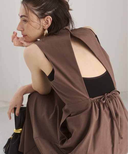 archivio オレンジ ノースリーブ ワンピース サイズ４０ FOXEY ワンピース オレンジ #40 ノースリーブ - メルカリ