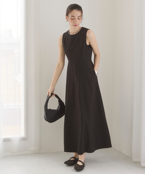 ANGIE（アンジー）の「バックオープンノースリーブワンピース（ワンピース・レディース・ブラック/ダークブラウン・FREE）」の10枚目の写真