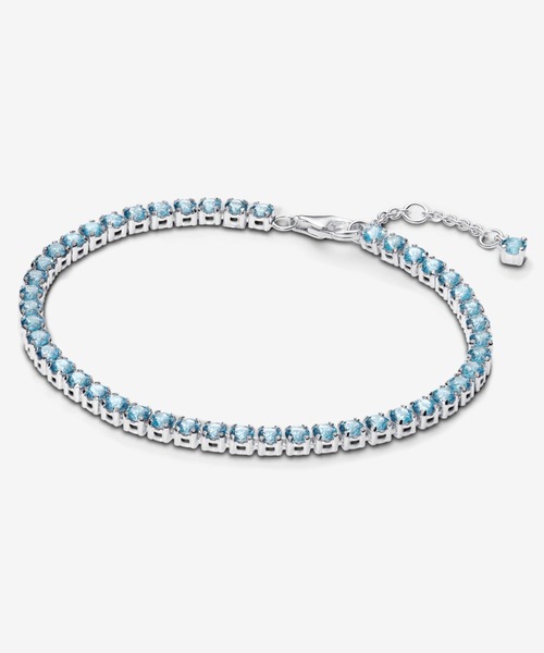スパークリング ライトブルー テニス ブレスレット（ブレスレット