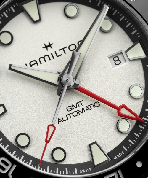 HAMILTON（ハミルトン）の「HAMILTON [ハミルトン] 腕時計 Khaki Scuba （カーキ スキューバ） GMT オート 自動巻き 43MM シルバー×シルバー（アナログ腕時計・メンズ・シルバー・FREE）」の5枚目の写真