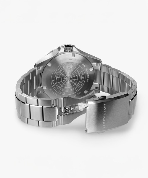 HAMILTON（ハミルトン）の「HAMILTON [ハミルトン] 腕時計 Khaki Scuba （カーキ スキューバ） GMT オート 自動巻き 43MM シルバー×シルバー（アナログ腕時計・メンズ・シルバー・FREE）」の7枚目の写真