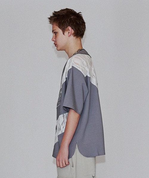 VI E DIT（ヴィエディット）の「Jacquard Baseball Shirts/ジャガードベースボールシャツ（シャツ/ブラウス・メンズ・ホワイト/ブラック・1/2）」の14枚目の写真