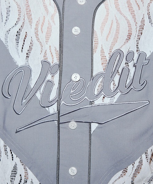 VI E DIT（ヴィエディット）の「Jacquard Baseball Shirts/ジャガードベースボールシャツ（シャツ/ブラウス・メンズ・ホワイト/ブラック・1/2）」の16枚目の写真