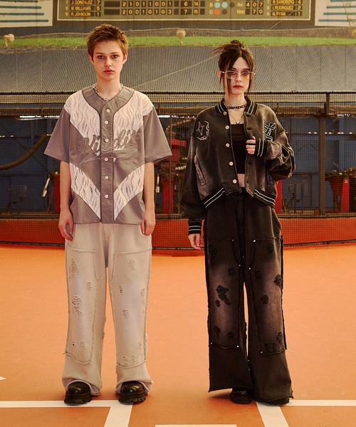 VI E DIT（ヴィエディット）の「Jacquard Baseball Shirts/ジャガードベースボールシャツ（シャツ/ブラウス・メンズ・ホワイト/ブラック・1/2）」の10枚目の写真