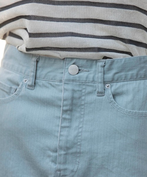 Munich(ミューニック)の「ダスティー加工デニムマキシタイトスカート(デニムスカート・レディース・モカ/サックスブルー/ピンク・M/S/XS)」の21枚目の写真