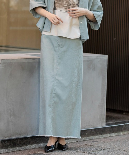 ジントマチコ⭐︎デニムスカート(新品) Front Button Denim Midi Skirt