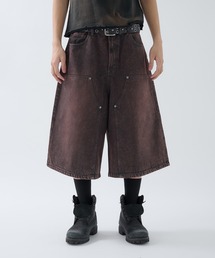 ANDER HUNK(A_[nN)Washed Double-knee Baggy Jorts / EHbV_uj[oM[W[c(fjpc)