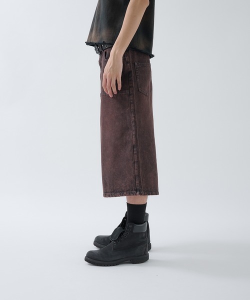 セール】Washed Double-knee Baggy Jorts / ウォッシュ