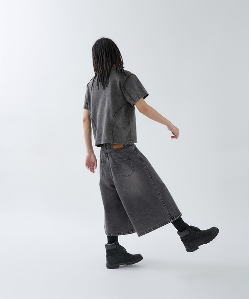 セール】Washed Double-knee Baggy Jorts / ウォッシュ