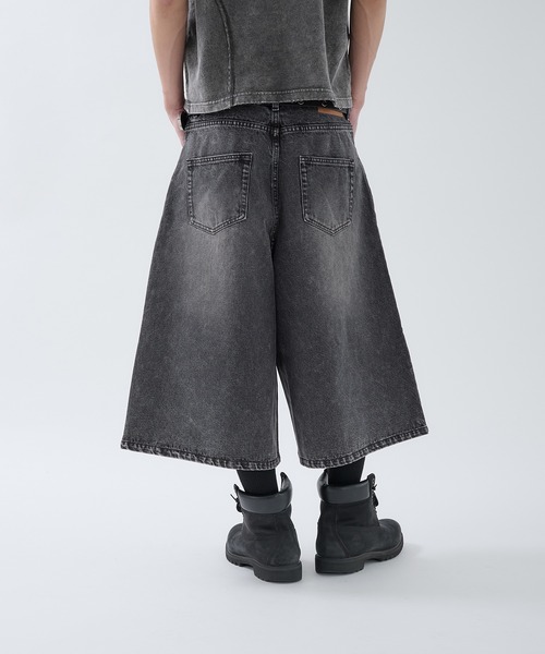 セール】Washed Double-knee Baggy Jorts / ウォッシュ
