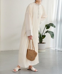 Bab（バブ）の「【低身長向けサイズあり】シアーカフタンワンピース（ワンピース）」