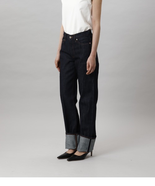 CINOH（チノ）の「WIDE STRAIGHT(RIDIT)（デニムパンツ・レディース・インディゴブルー・24）」の13枚目の写真