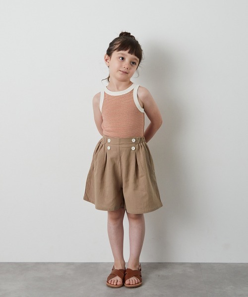 riziere(リジェール)の「配色ボタンマリンショートパンツ(その他パンツ・キッズ・ベージュ/チャコール・90/100/110/120/130/140/150)」の18枚目の写真