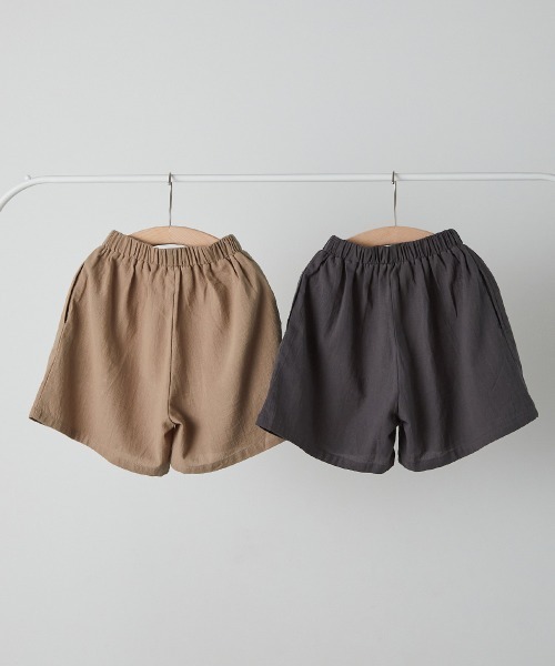 riziere(リジェール)の「配色ボタンマリンショートパンツ(その他パンツ・キッズ・ベージュ/チャコール・90/100/110/120/130/140/150)」の9枚目の写真