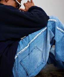 BEAMS | フリンジ バギーデニム(その他パンツ)