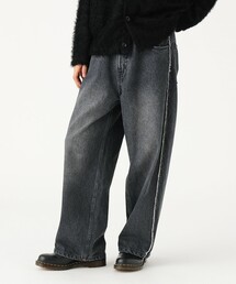 BEAMS | フリンジ バギーデニム(その他パンツ)