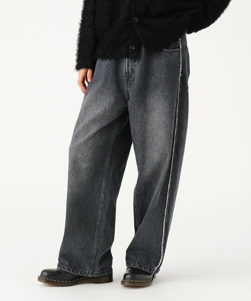 BEAMS（ビームス）の「フリンジ バギーデニム（その他パンツ・メンズ・ブラック/ブルー・S/M/L/XL）」の2枚目の写真