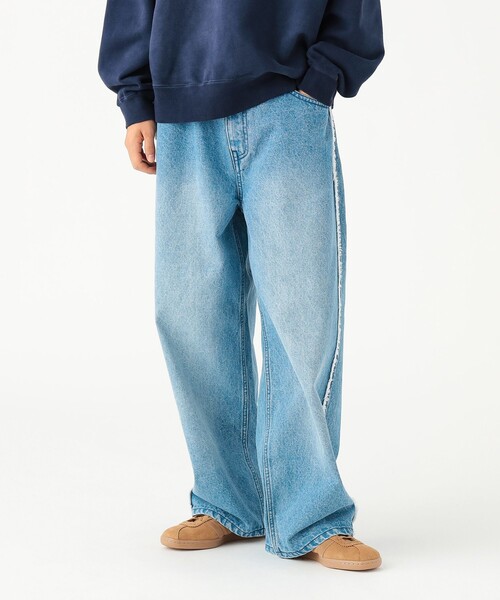 BEAMS（ビームス）の「フリンジ バギーデニム（その他パンツ・メンズ・ブラック/ブルー・S/M/L/XL）」の5枚目の写真