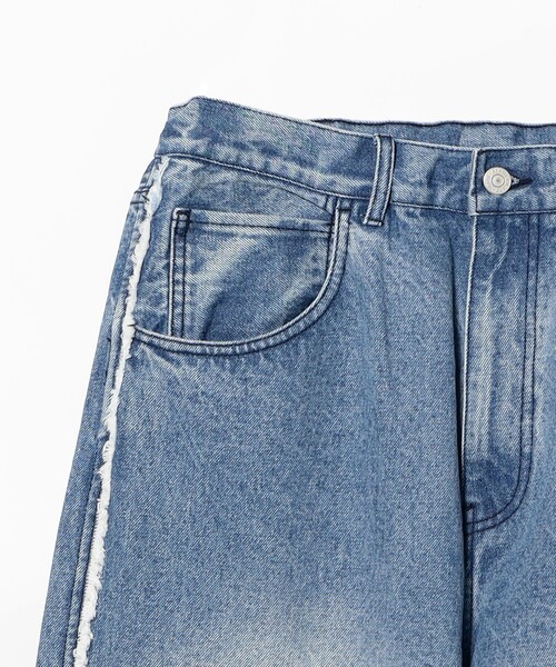BEAMS（ビームス）の「フリンジ バギーデニム（その他パンツ・メンズ・ブラック/ブルー・S/M/L/XL）」の7枚目の写真