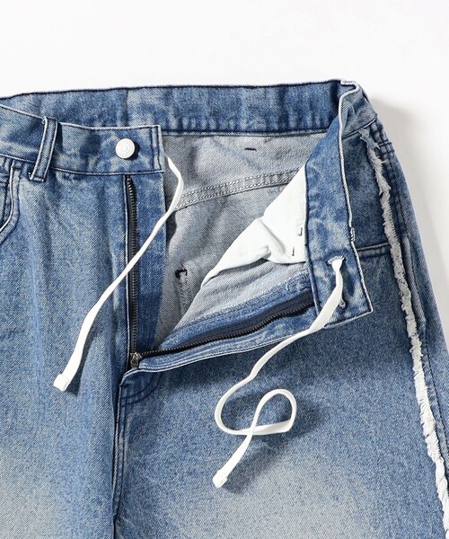 BEAMS（ビームス）の「フリンジ バギーデニム（その他パンツ・メンズ・ブラック/ブルー・S/M/L/XL）」の8枚目の写真