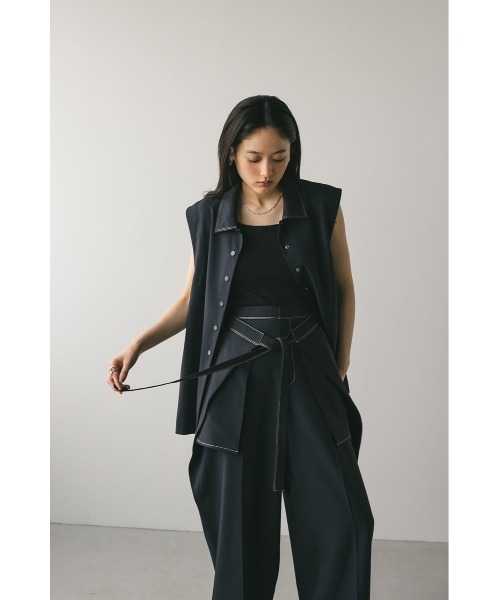 diagramラップパンツ STYLEMIXER | ステッチラインラップパンツ (パンツ ) |SHEL'TTER