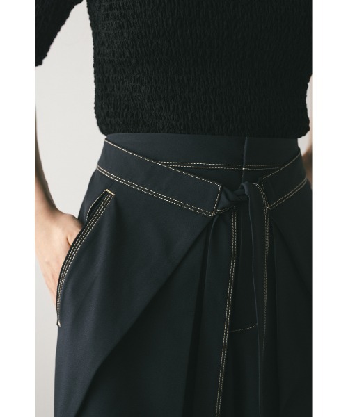 スタイルミキサー　ステッチラインラップパンツ　ネイビーSサイズ ステッチラインラップパンツ（スラックス）｜STYLEMIXER