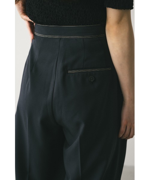 ステッチラインラップパンツ（スラックス）｜STYLEMIXER