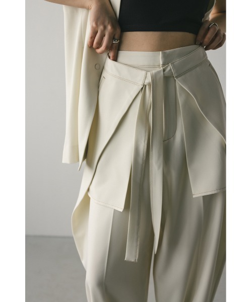 スタイルミキサー　ステッチラインラップパンツ　ネイビーSサイズ ステッチラインラップパンツ（スラックス）｜STYLEMIXER