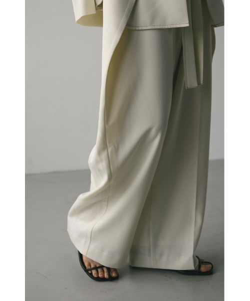 STYLEMIXER（スタイルミキサー）の「ステッチラインラップパンツ（スラックス・レディース・ネイビー/アイボリー・SMALL/MEDIUM）」の11枚目の写真