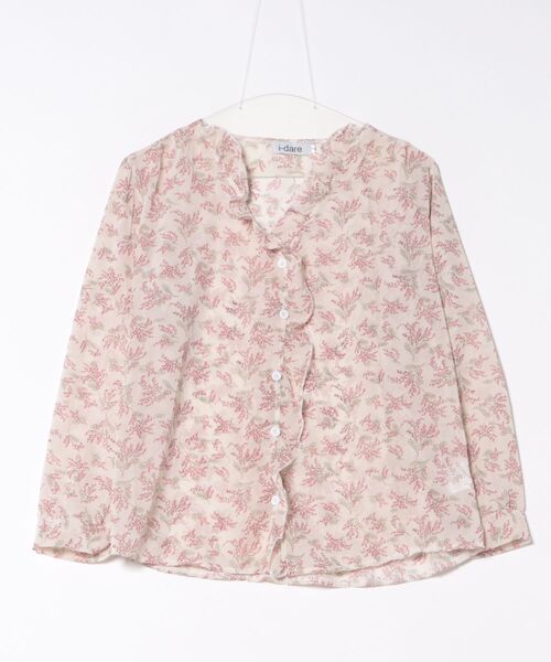 i-dare(アイディア)の「【i-dare】花柄 ボリューム スリーブ 長袖 ブラウス(シャツ/ブラウス・レディース・ブルー/アイボリー/イエロー・SMALL/MEDIUM/LARGE/X-LARGE)」の12枚目の写真